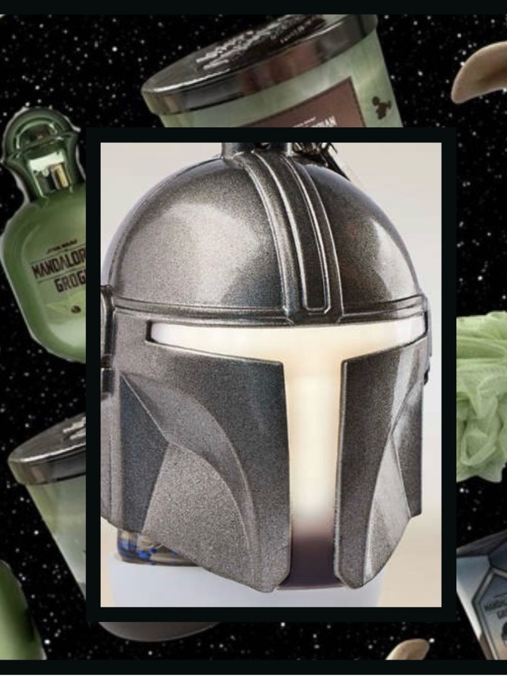 NWT: The Mandalorian Light-Up Helmet PocketBac Holder #2